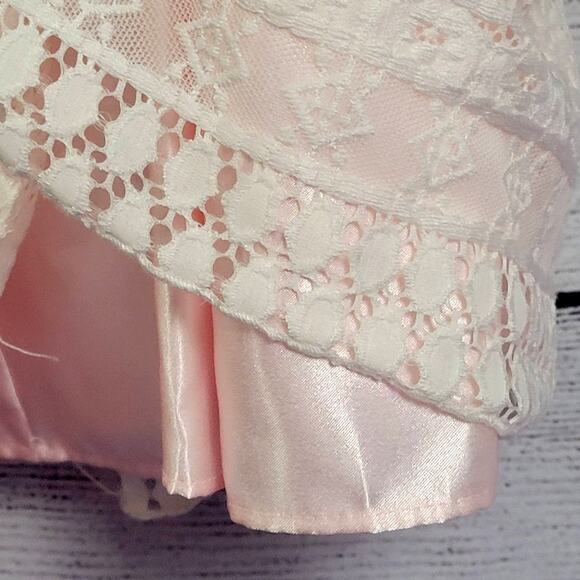 Purple Rose Girl's Pink and Lace Dress Size 16 - Picture 5 of 11